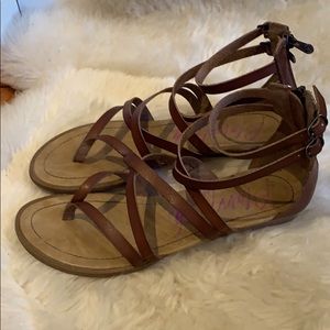 Blowfish Brown Gladiator Sandals